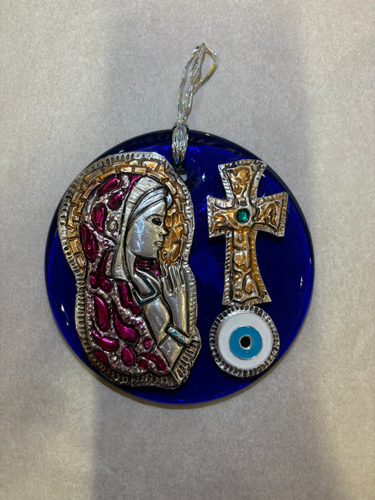 Virgin Mary&Cross Evileye